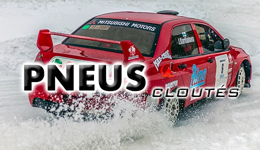 Pneus clous pour rallye et circuit glace Black Rocket, cloutage machine FIA et FFSA, compatible SSV