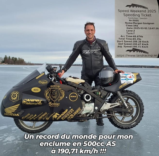 Course vitesse pure sur glace à Årsunda en Suède pour la Speed Weekend