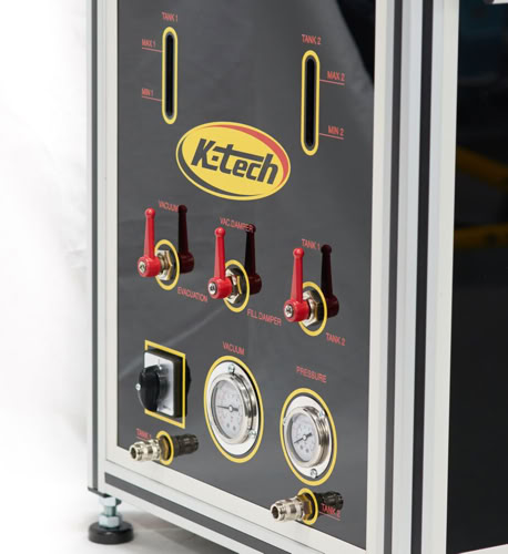 Purge sous vide amortisseur et foruche pressurisé. 